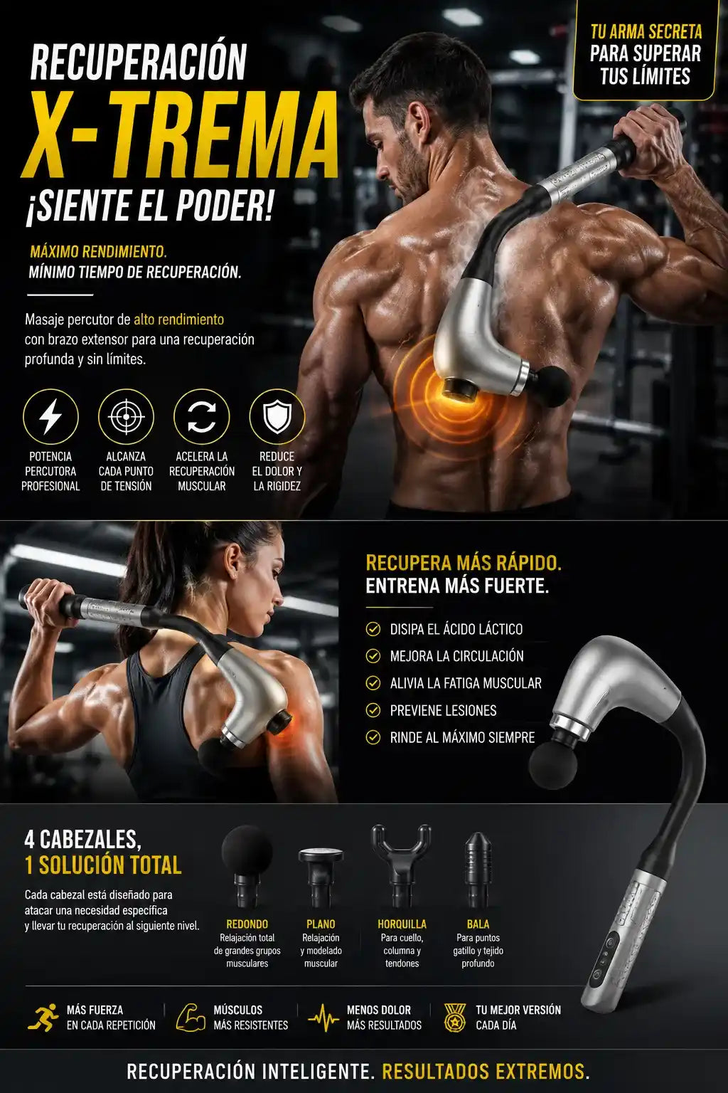 MASAJEADOR CORPORAL CON BRAZO EXTENSOR
