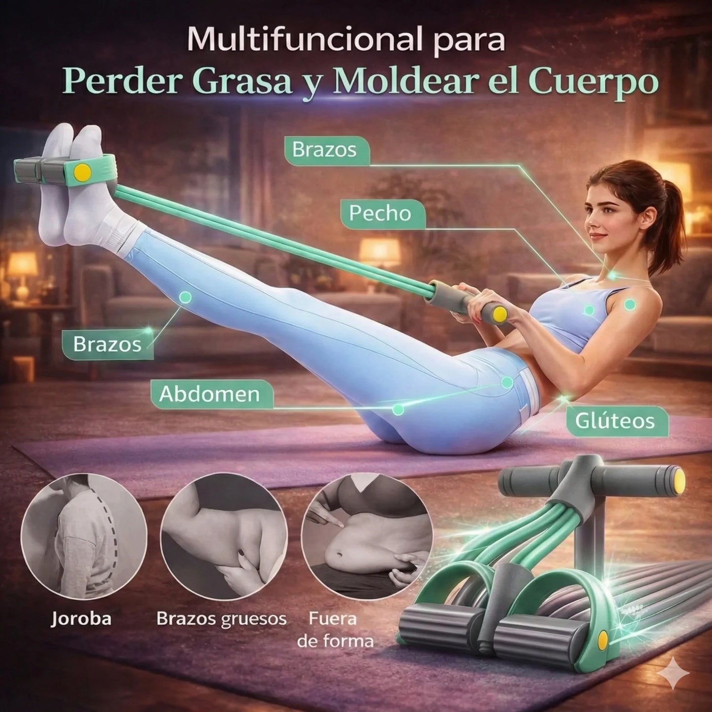 Banda GymLibre X4™ Entrenamiento Total Sin Gimnasio.