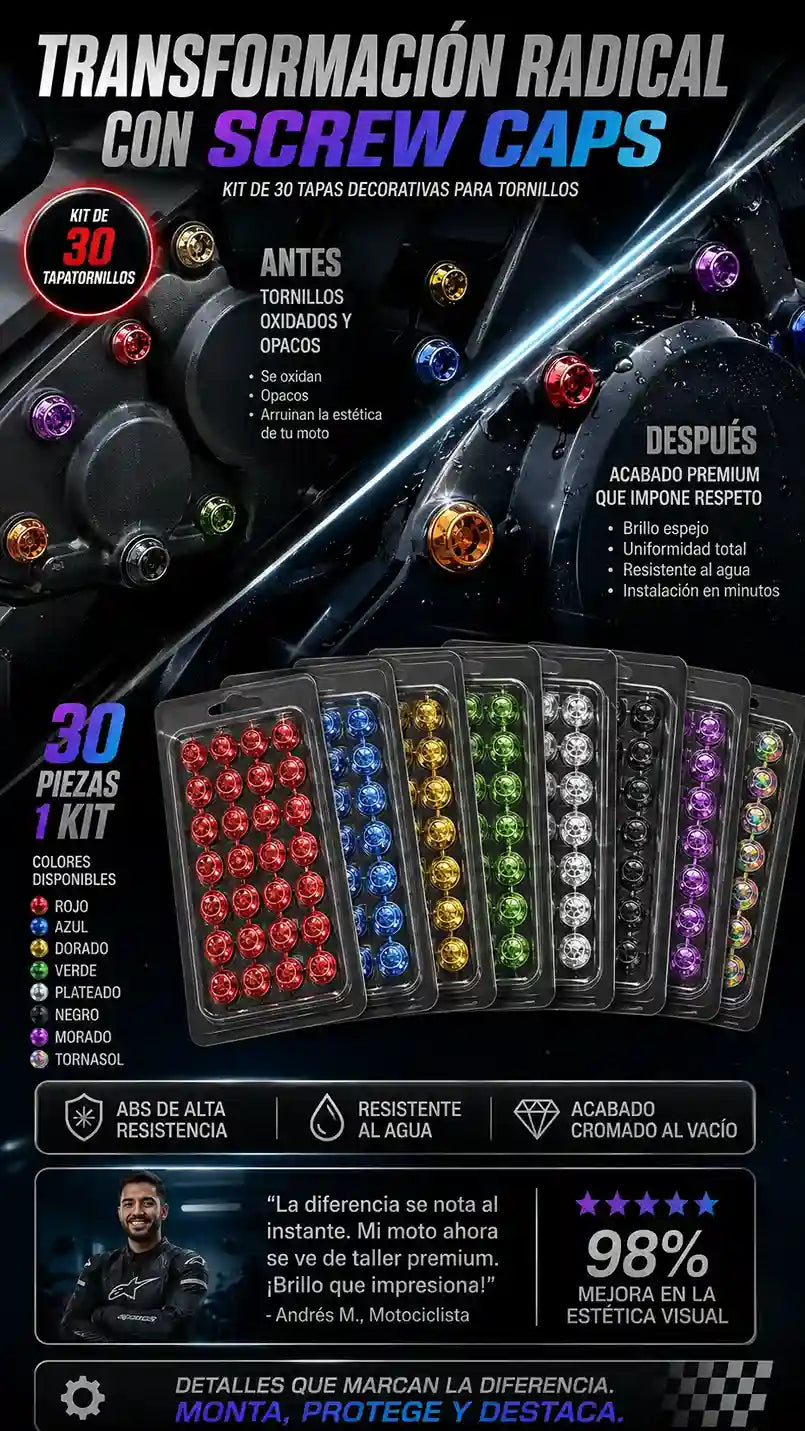 KIT DE TAPATORNILLOS DE LUJO X 30 UND